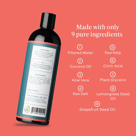Aleavia pouring texture on hand showing gentle lather and softening benefit