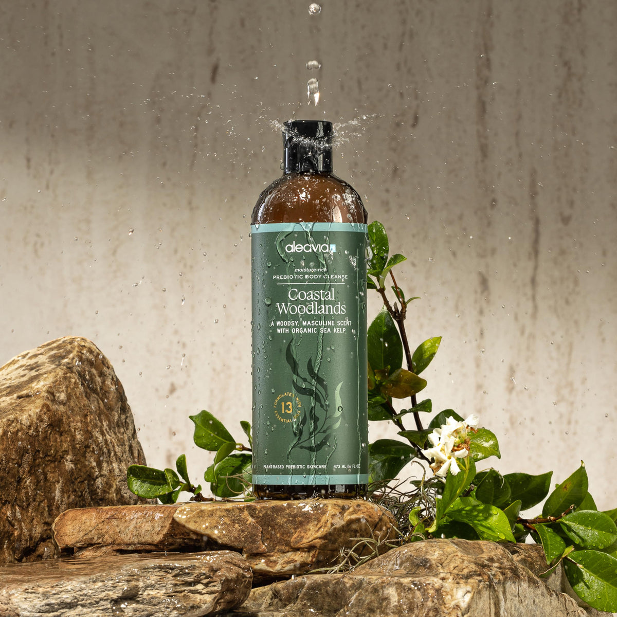 Aleavia 16 oz bottle beside common items to show true size and convenience