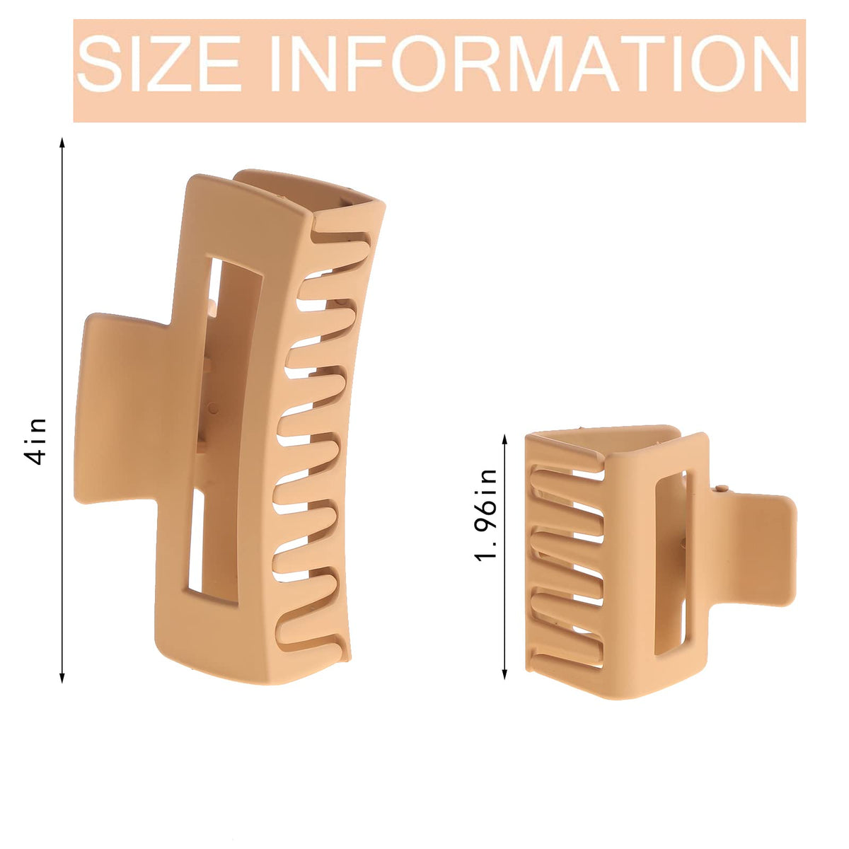 Close-up of Alemaky large 4-inch clip matte texture and durable plastic, highlighting non-slip finish