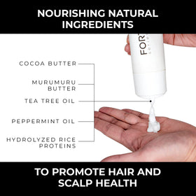 Alex Costa conditioner being poured into a hand to show easy application