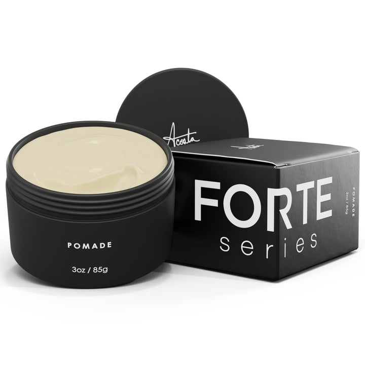 Alex Costa pomade front packaging showing container and branding, quick identification benefit