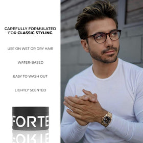 Alex Costa pomade label closeup highlighting biotin and provitamin B-5 nurturing benefit