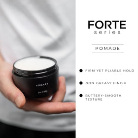 Alex Costa pomade used in slicked-back hairstyle showing controlled low-shine finish benefit