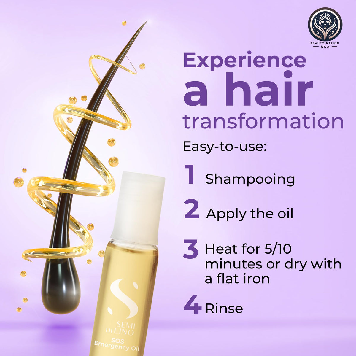 Beauty Nation USA Alfaparf application on damp hair showing targeted mid-length and ends treatment