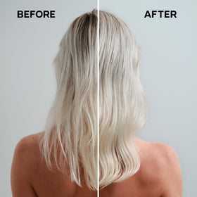 ALFAPARF MILANO before and after hair comparison showing improved strength