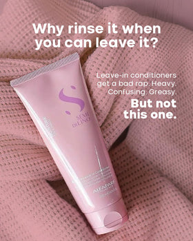 ALFAPARF MILANO before and after shine comparison showing noticeable gloss and smoother hair