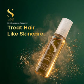 ALFAPARF MILANO close-up of a single SOS Emergency Hair Oil vial for precise dosing