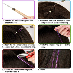 ALFIE DARLING festival-style hair with tinsel for standout styling