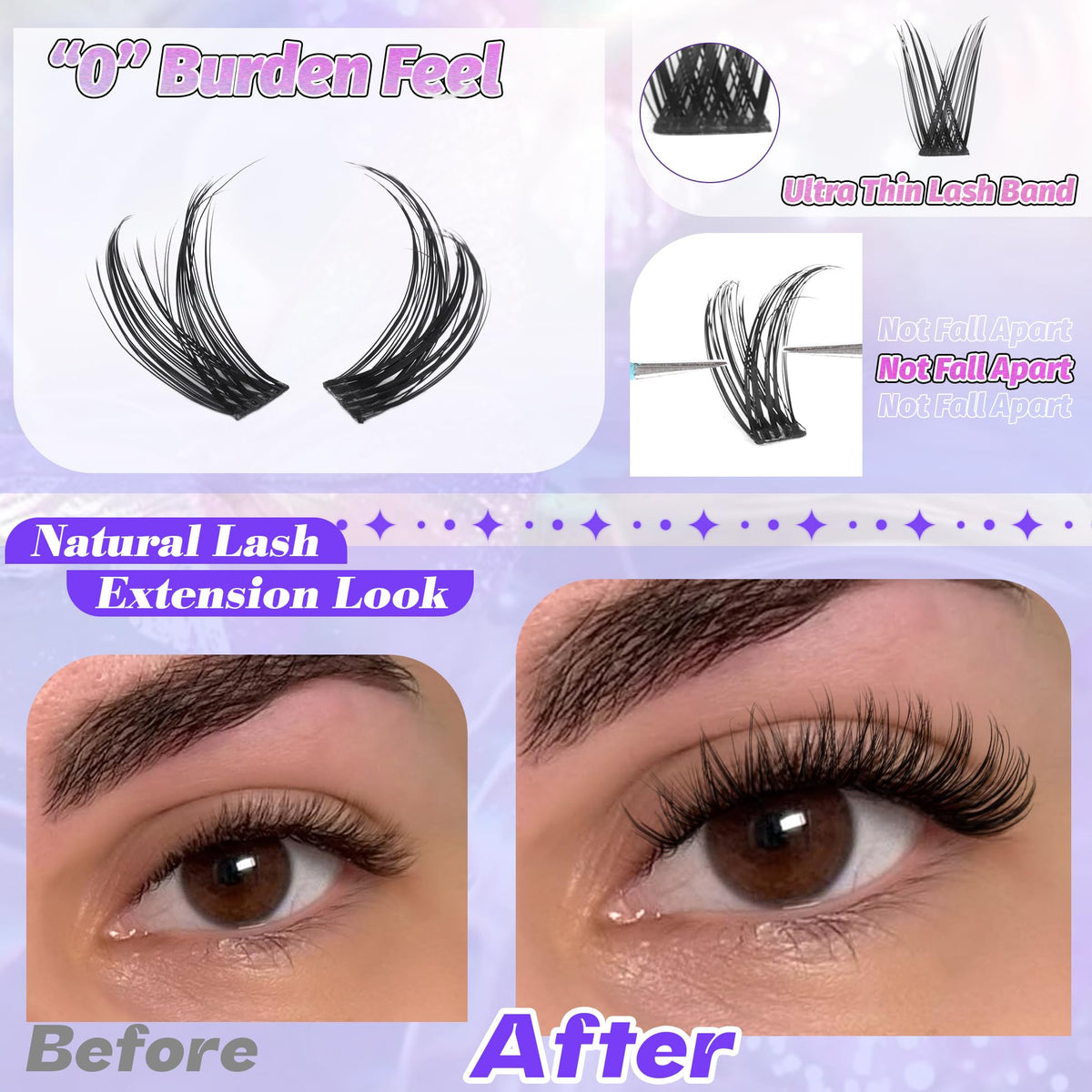 ALICE clusters being applied to outer lash line for quick volume