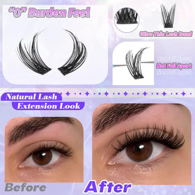 ALICE clusters being applied to outer lash line for quick volume