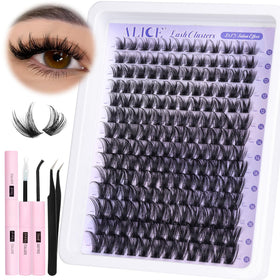 ALICE spread of 10–18mm lash clusters displaying length variety for custom looks