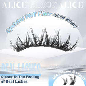 ALICE clusters on tray with scale view highlighting 10–14mm length options
