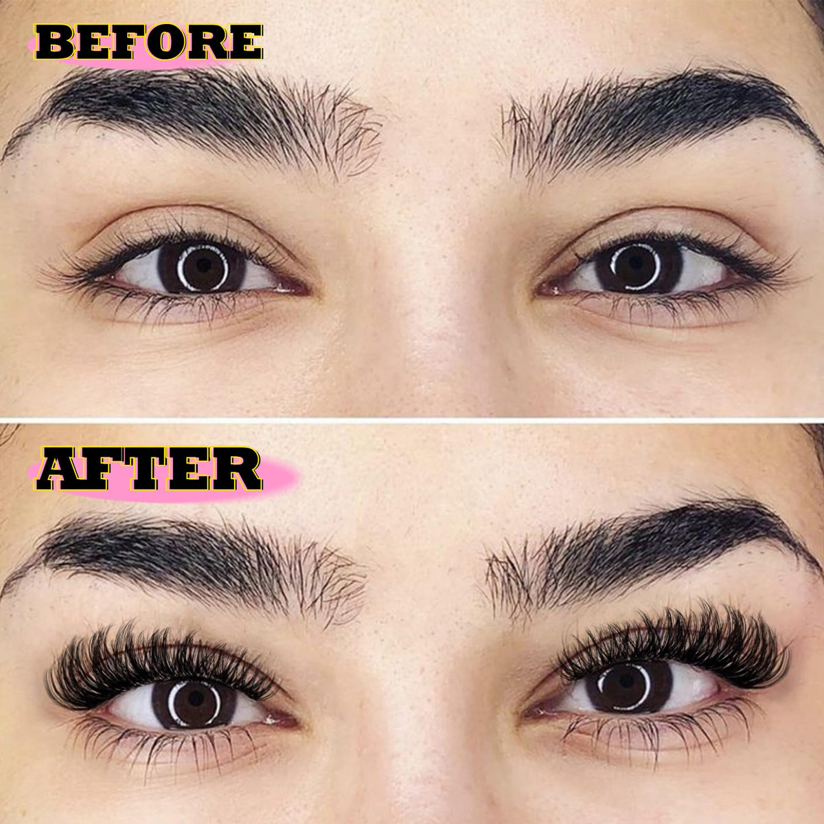 ALICE eye before and after demonstrating fuller, lifted look