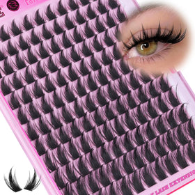 ALICE front packaging showing 144-piece manga lash clusters and clear benefits