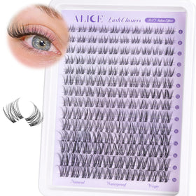 ALICE front packaging showing wispy cluster lash set and benefits
