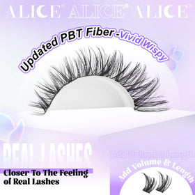 ALICE cluster lashes with tweezers and adhesive demonstrating quick DIY application