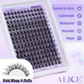 ALICE ultra-thin lash band detail showing seamless blend and lightweight comfort