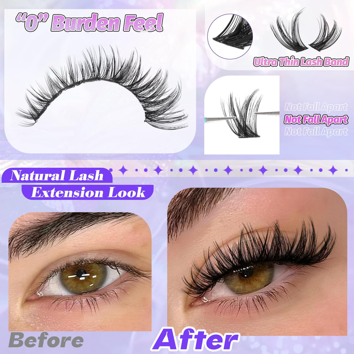 ALICE spread of mixed lengths 10–18mm showing styling options and volume control