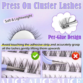 ALICE lash length comparison next to a ruler, precise 8–14mm sizing benefit