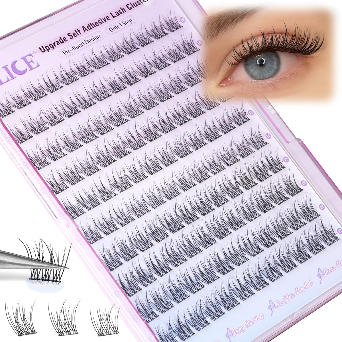 ALICE lifestyle image at brunch showing natural-looking enhanced lashes