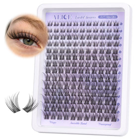 ALICE lifestyle image showing day and night looks with these lashes