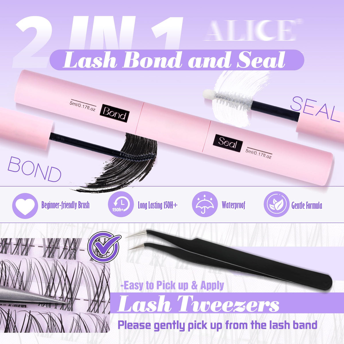 ALICE comparison of 8mm to 16mm clusters showing length options for layering