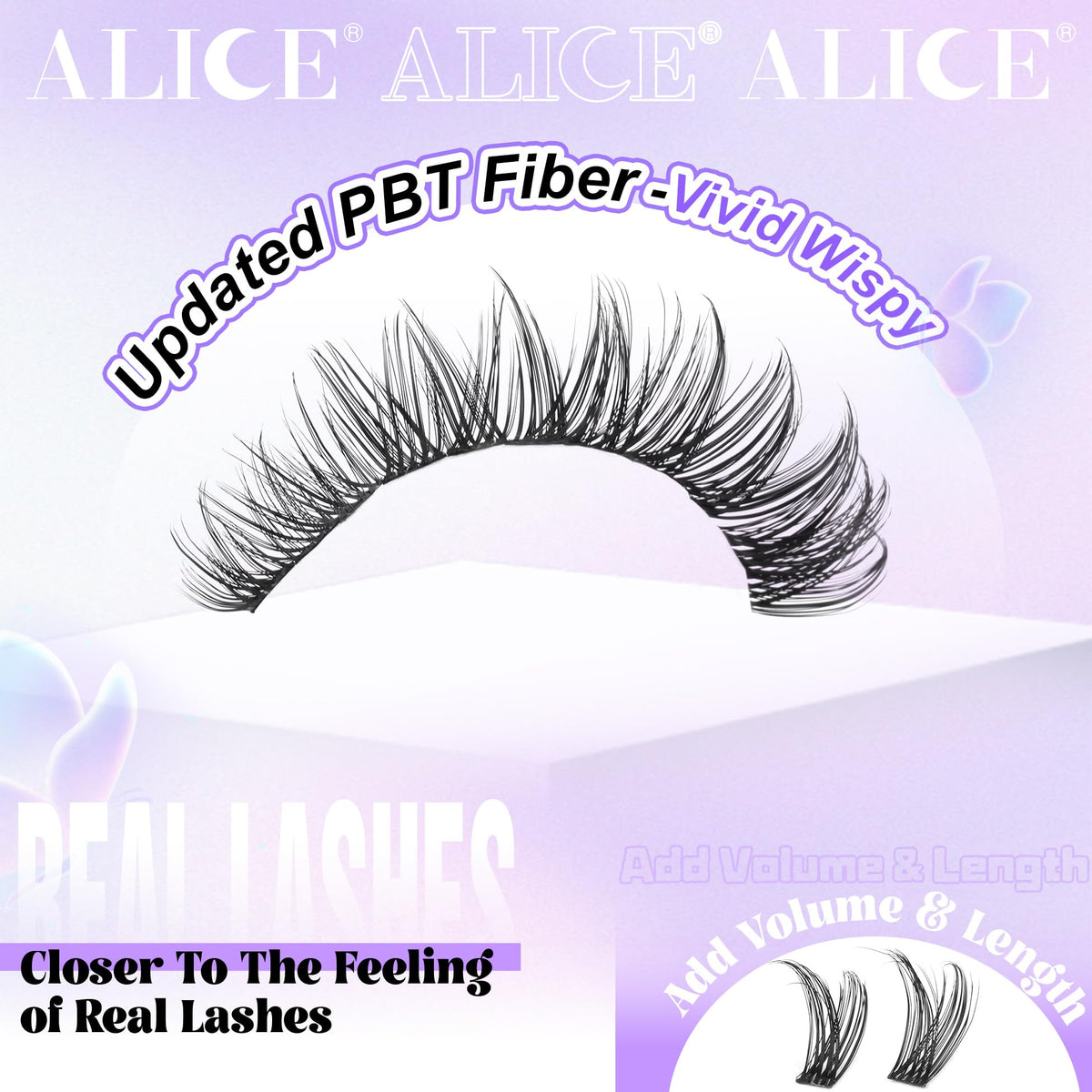 ALICE ultra-thin band detail for seamless natural lash blending