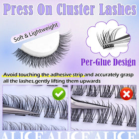 ALICE tweezers holding a cluster to show tool included and precise placement benefit