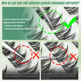 ALICROWN HAIR step-by-step application image showing quick press-on benefit