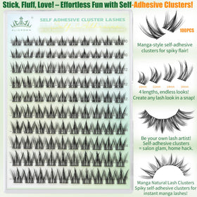 ALICROWN HAIR arranged 10mm to 16mm clusters to show mixing and layering options