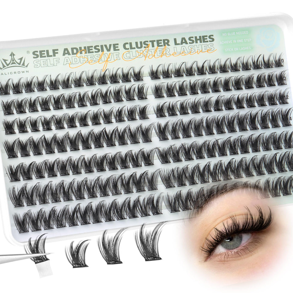 ALICROWN HAIR front packaging shot showing full 168 cluster set and benefits