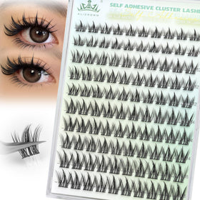 ALICROWN HAIR front packaging showing 100pcs manga lash clusters for easy DIY