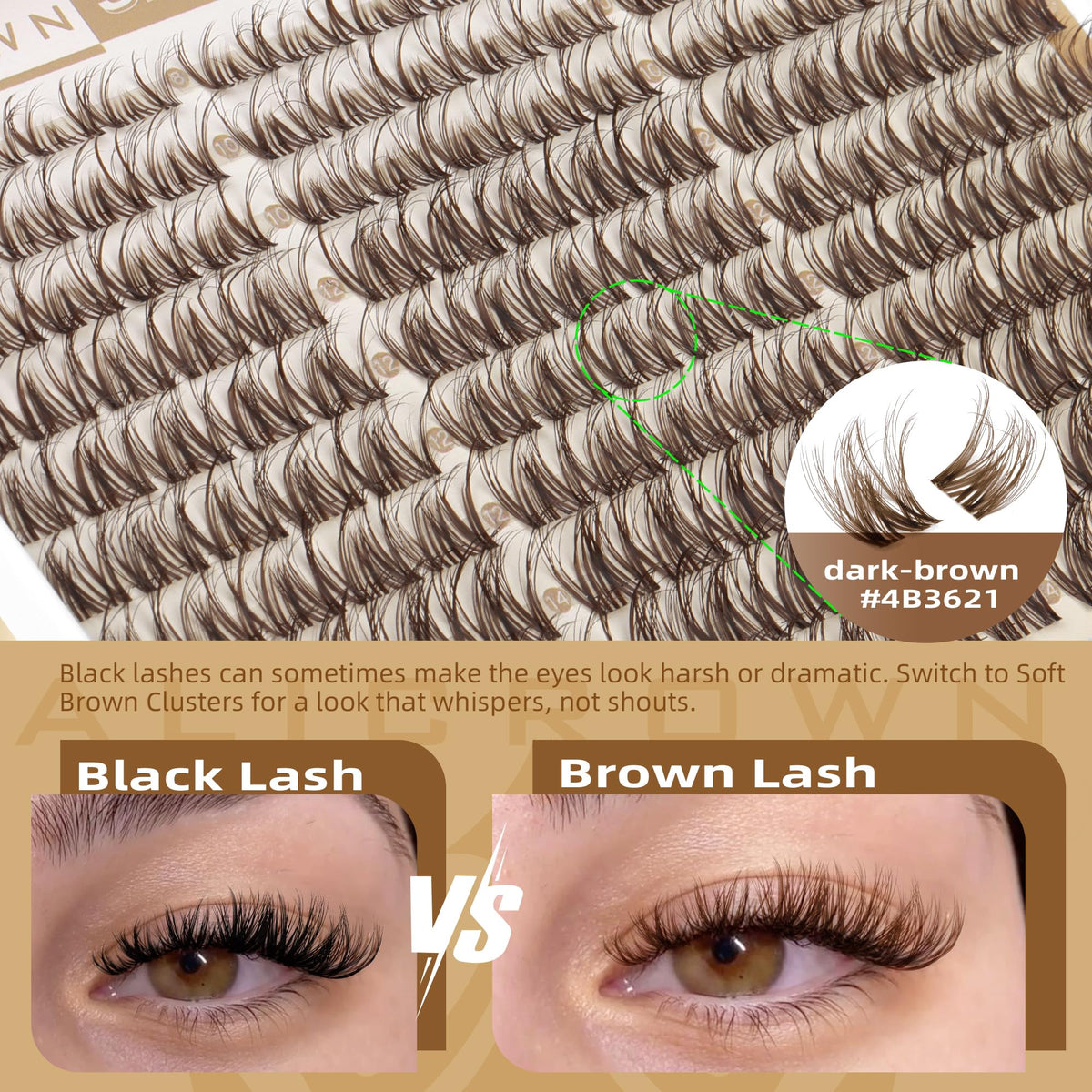 ALICROWN HAIR spread of 8–14mm cluster lengths illustrating mixed-length layering advantage