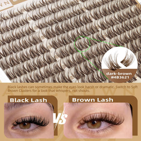 ALICROWN HAIR spread of 8–14mm cluster lengths illustrating mixed-length layering advantage