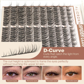 ALICROWN HAIR array of 8mm,10mm,12mm,14mm clusters for customization