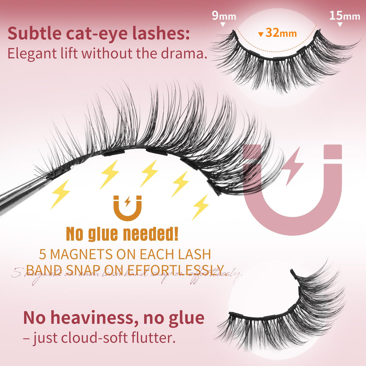 ALICROWN lash band close texture showing ultra‑thin cotton band for invisible blend