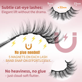 ALICROWN lash band close texture showing ultra‑thin cotton band for invisible blend