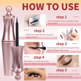 ALICROWN lifestyle evening makeup look showing dramatic cat‑eye effect and confidence
