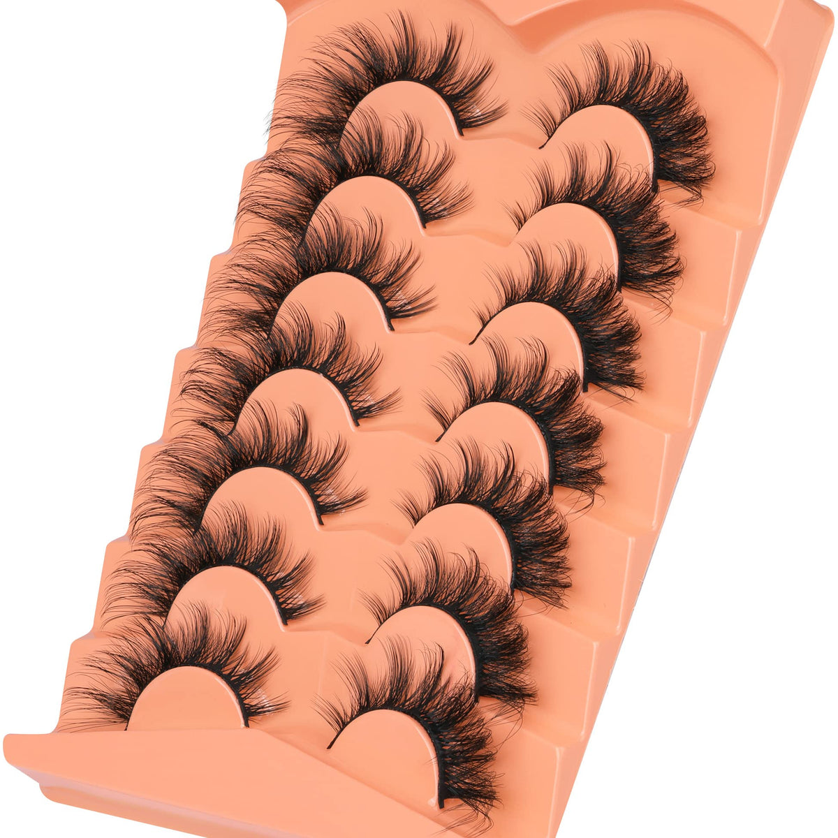 ALICROWN lifestyle model wearing fox-eye lashes for day look