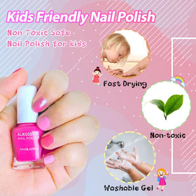 ALIKOSSTOR lifestyle image of girl playing with polished nails for bonding fun