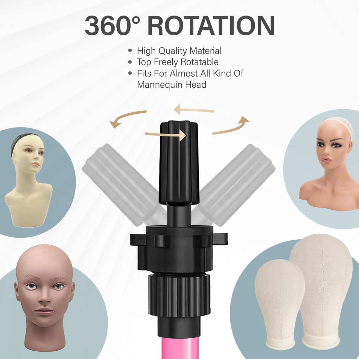 AliLeader fully extended at 25 inches showing height range and benefit ergonomic working