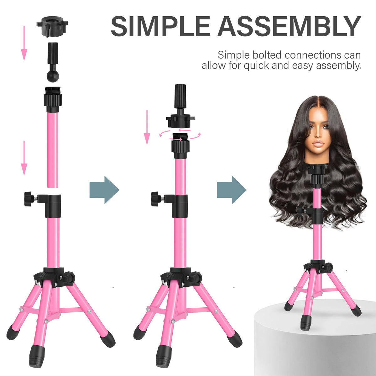AliLeader top mount showing 360-degree rotation and benefit easy styling access