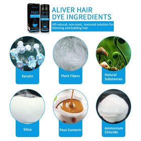 ALIVER label detail highlighting plant-sourced keratin benefit