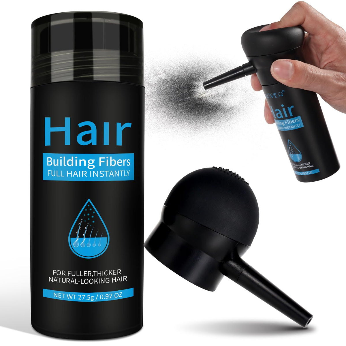 ALIVER male lifestyle photo outdoors showing confident fuller-looking hair