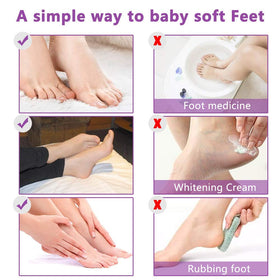 ALIVER foot mask being worn at home illustrating easy comfortable use