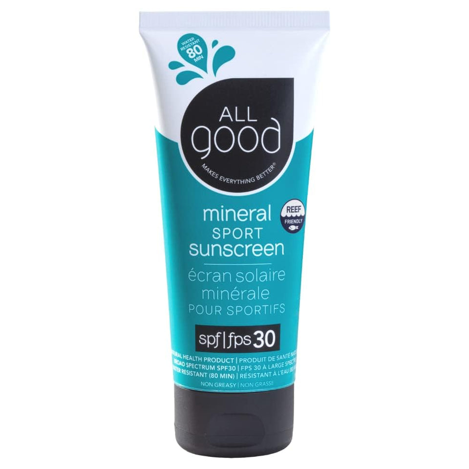All Good front tube showing label and SPF benefit for easy identification