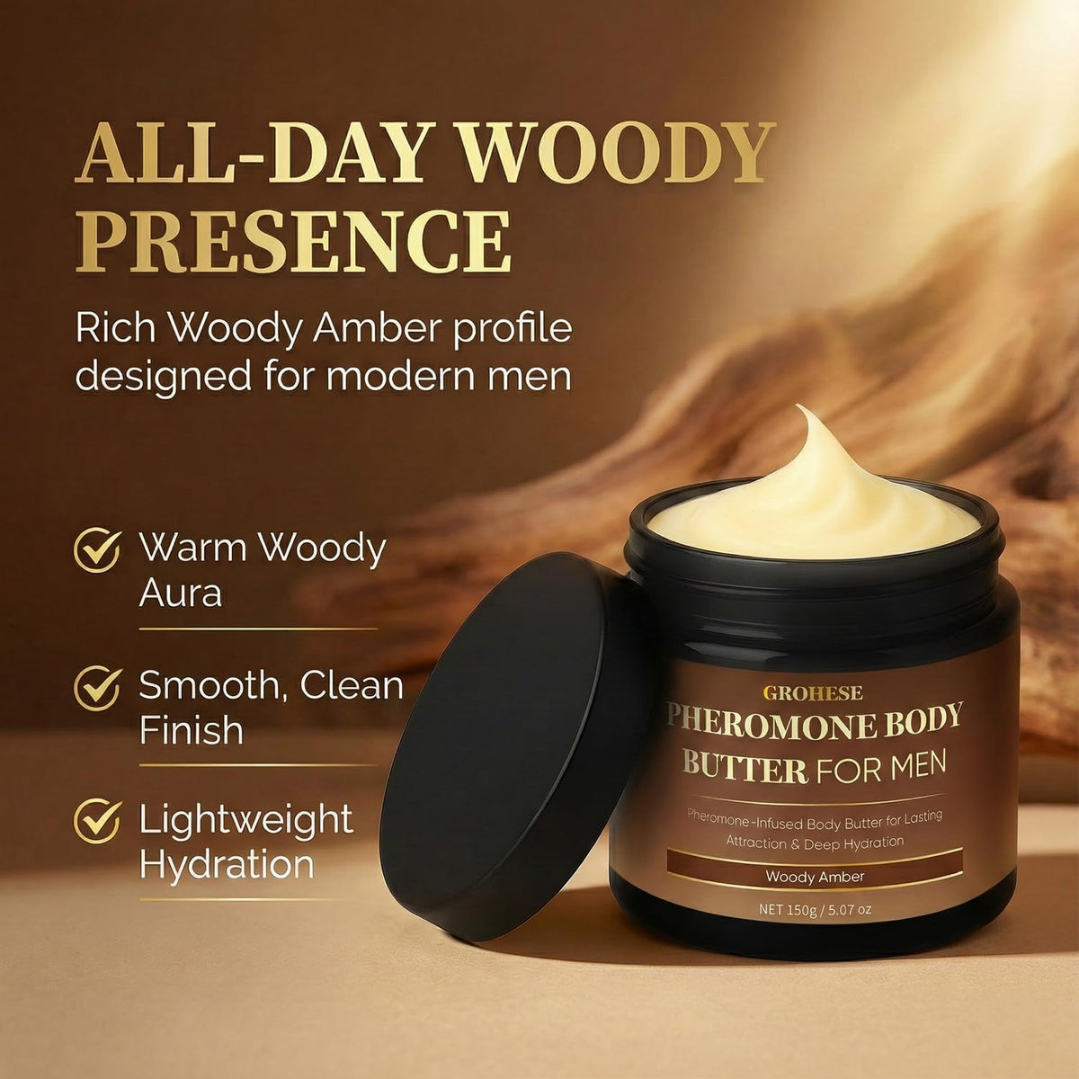 Allaura Beauty close-up of buttery texture highlighting smooth blend for quick absorption benefit: non-greasy feel