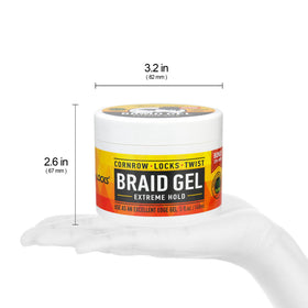 AllDay Locks gel being worked into hands to show easy application and quick spread