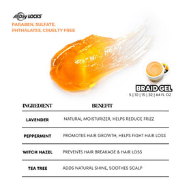 AllDay Locks label close-up displaying botanical ingredients and nourishing benefits
