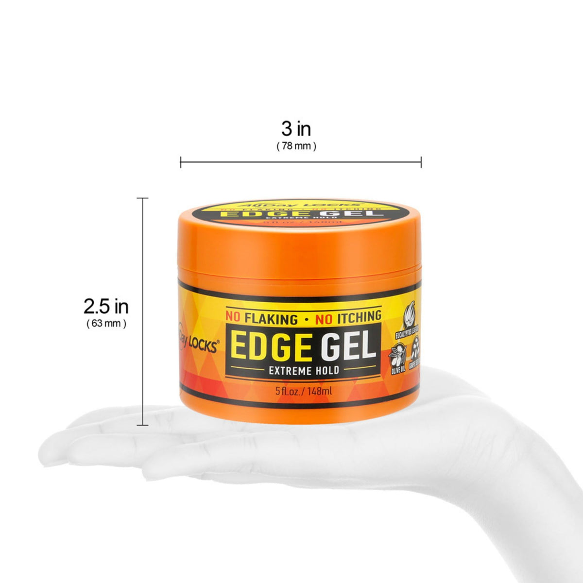 AllDay Locks applying gel to hairline to create polished, lasting edges